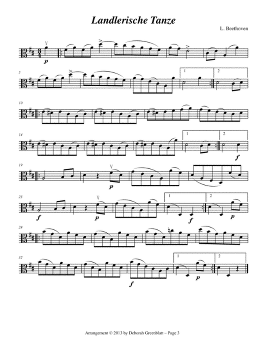 Classical Trios for Strings - Viola A