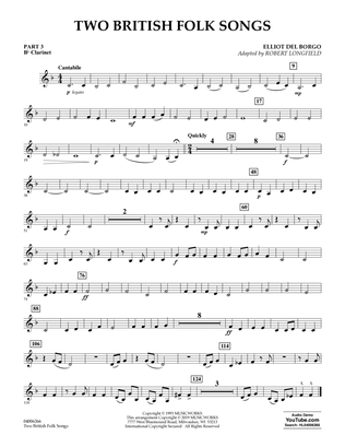 Two British Folk Songs (arr. Robert Longfield) - Pt.3 - Bb Clarinet