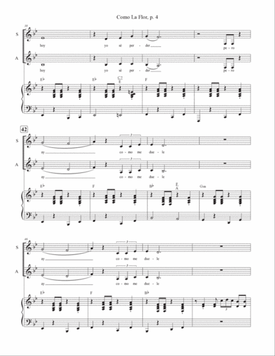 Como La Flor SA scores gallery preview page 4