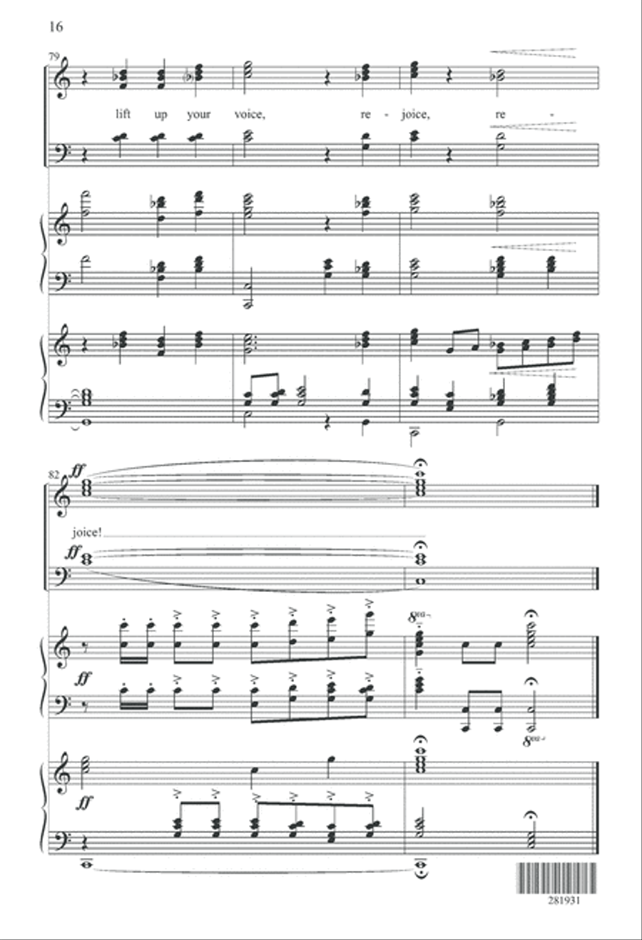 Rejoice, the Lord Is King 4-Part scores gallery preview page 16