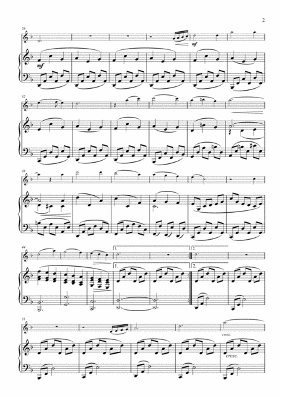 Scarborough Fair - Violin & Piano Violin Solo scores gallery preview page 3