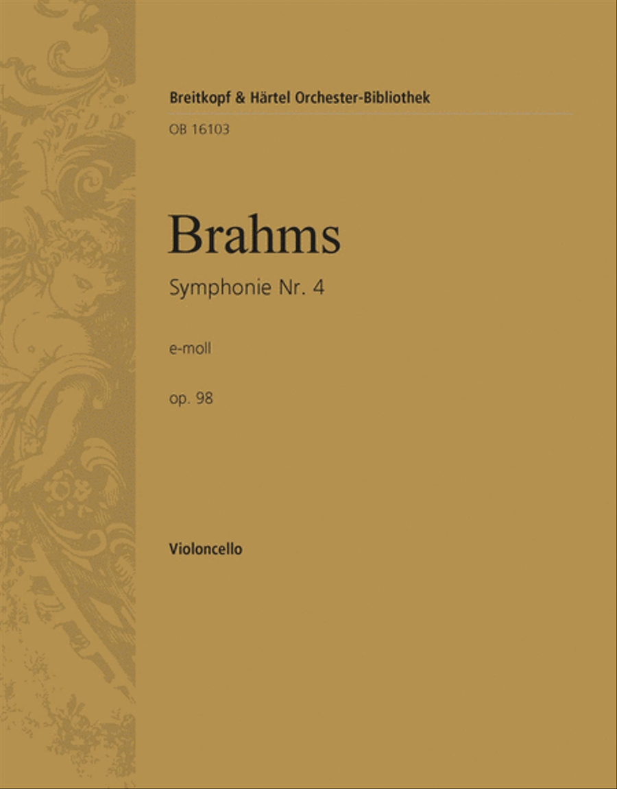 Symphony No. 4 in E minor Op. 98 Orchestra scores gallery preview page 1
