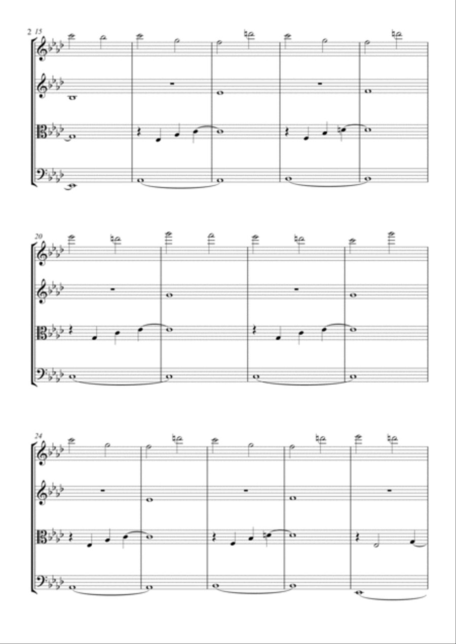 Kingdom Hearts Theme Kingdom Hearts Theme String Quartet scores gallery preview page 2