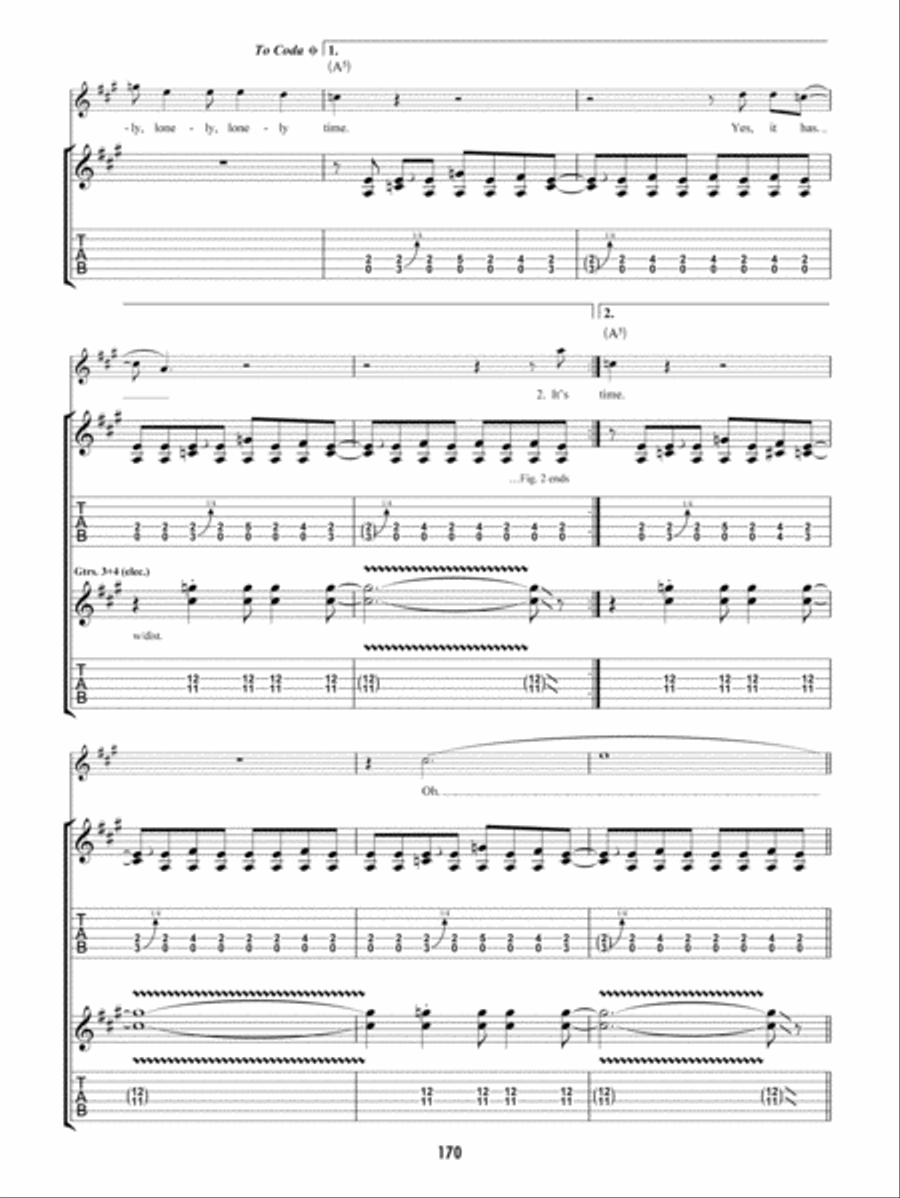 Rock and Roll Guitar Tablature scores gallery preview page 4