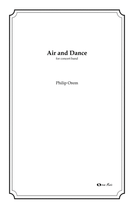 Book cover for Air and Dance - score and parts