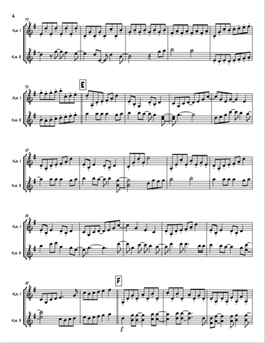 A Million Dreams String Duet scores gallery preview page 4