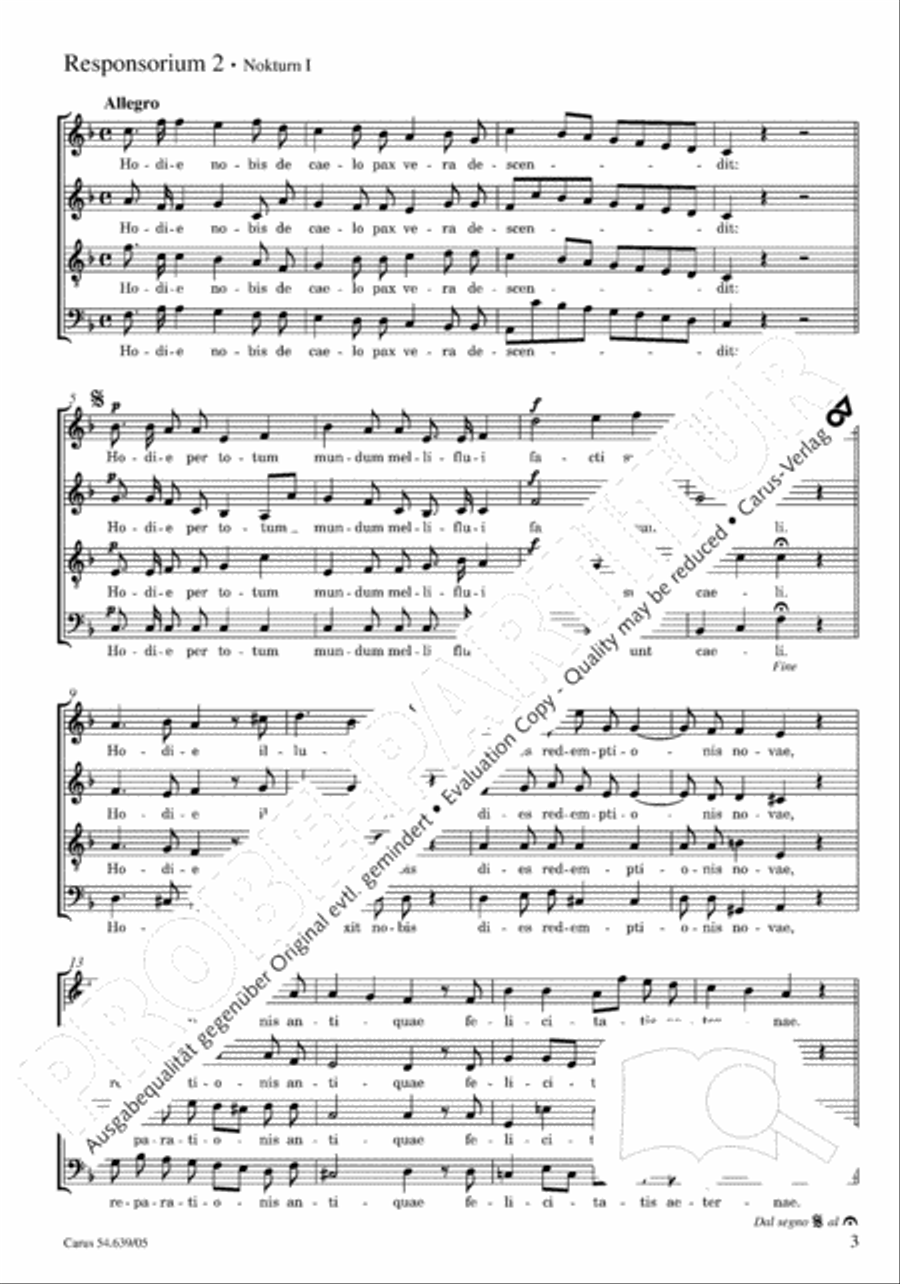 Weihnachtsresponsorien Choir scores gallery preview page 4
