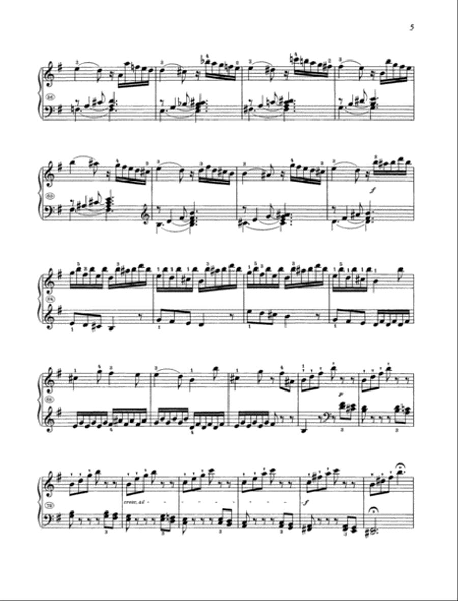 Sonata E minor, Hob. XVI:34 Piano Solo scores gallery preview page 3