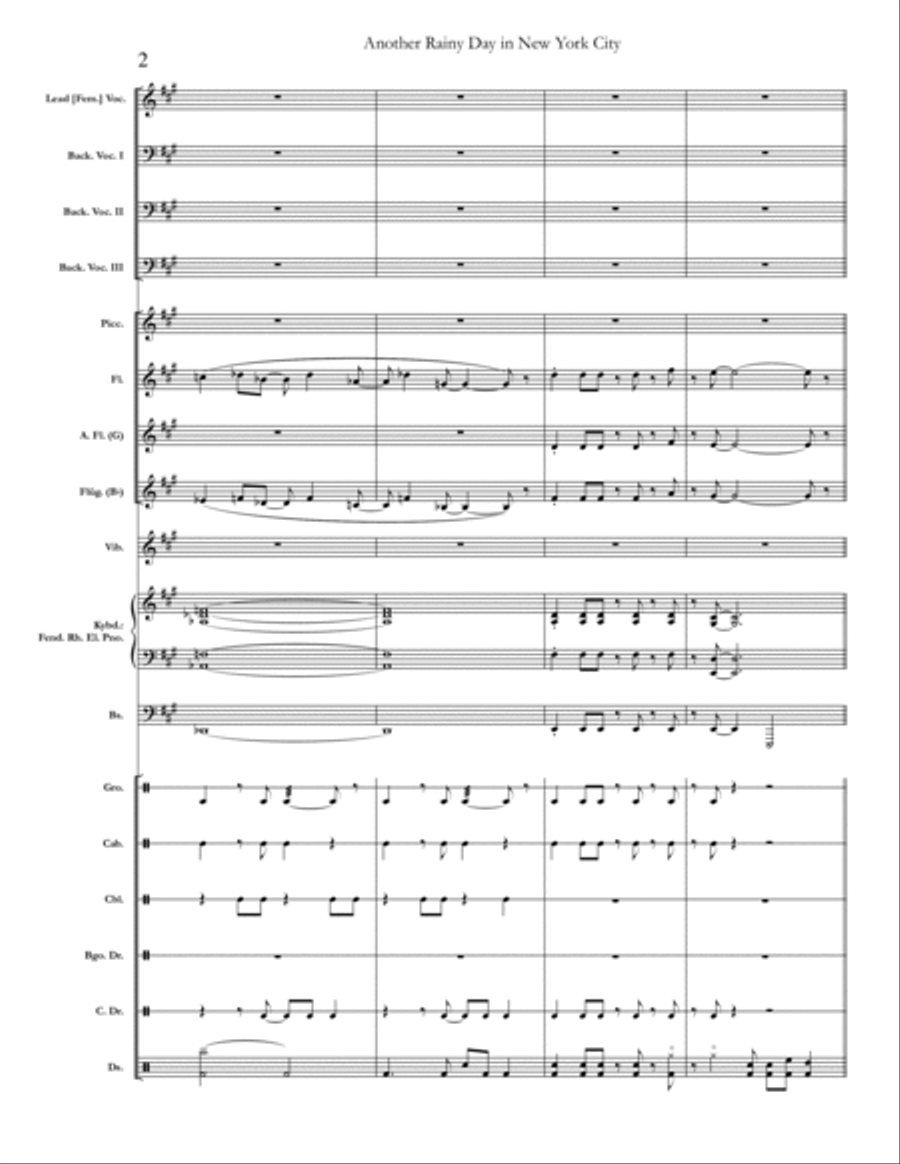 Another Rainy Day In New York City Large Ensemble scores gallery preview page 2