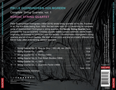 Gudmundsen-Holmgreen: Complete String Quartets, Vol. 1