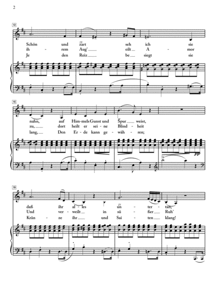 Schubert - Any Sylvia - Low Voice in D Major