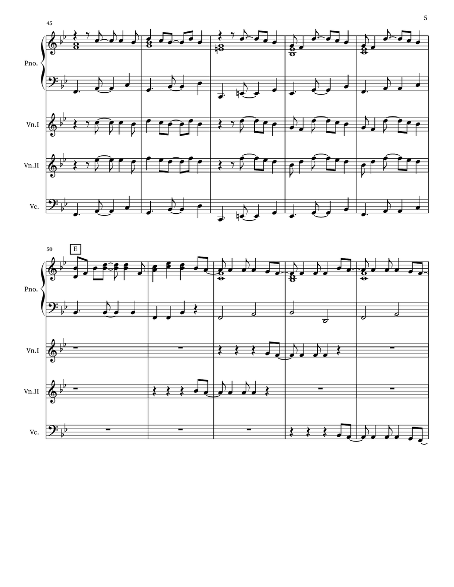 Under The Sea Under The Sea Piano Quartet scores gallery preview page 5