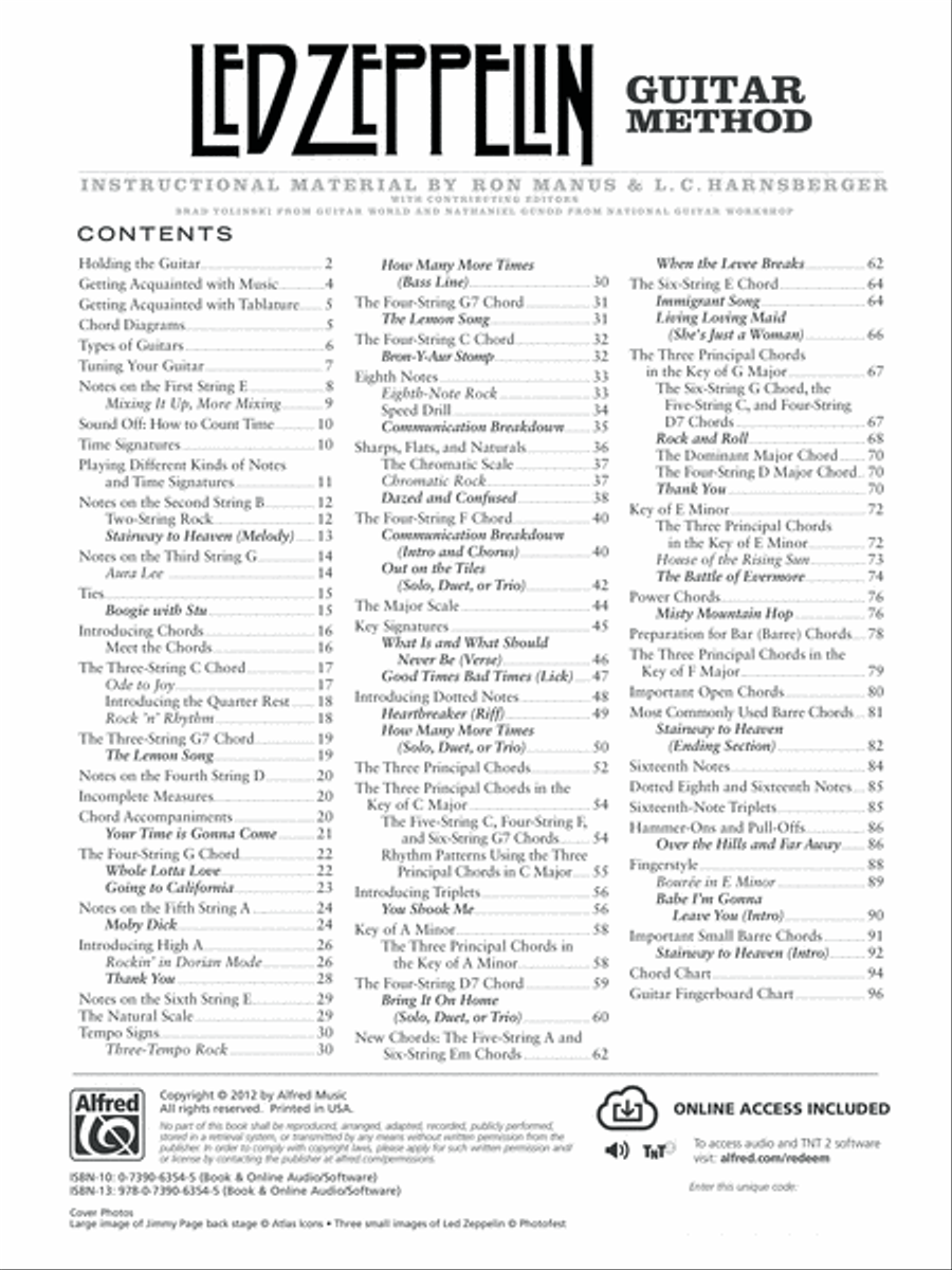 Led Zeppelin Guitar Method Guitar scores gallery preview page 2