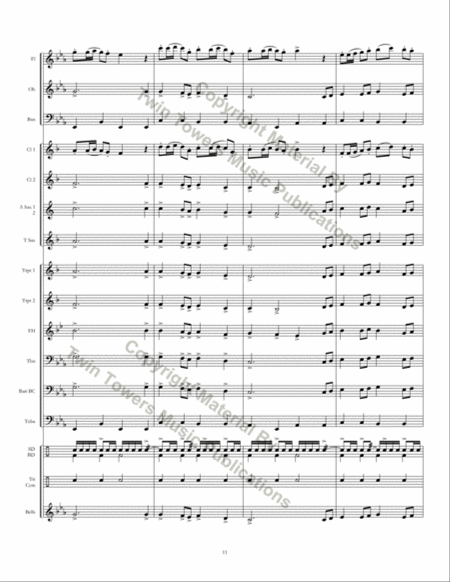 Twin Cities March Concert Band scores gallery preview page 12