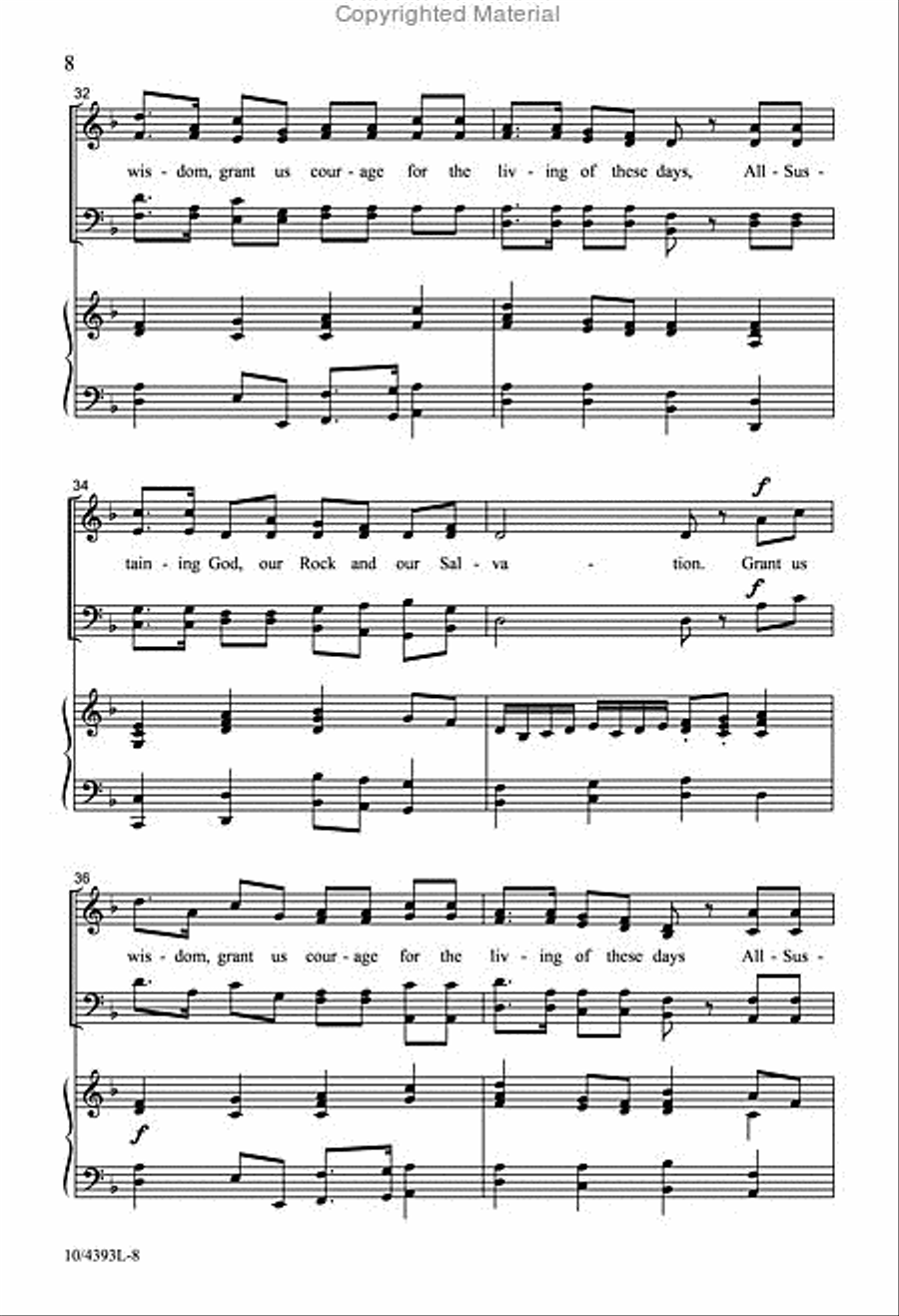 Our Rock and Our Salvation 4-Part scores gallery preview page 7