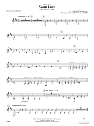 Theme from Swan Lake: B-flat Bass Clarinet