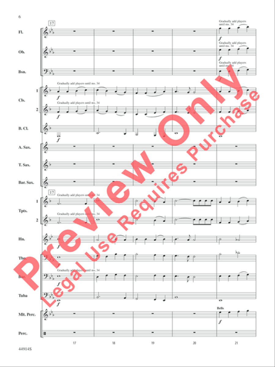 Ode to a Flash Mob Ode to a Flash Mob Concert Band scores gallery preview page 6