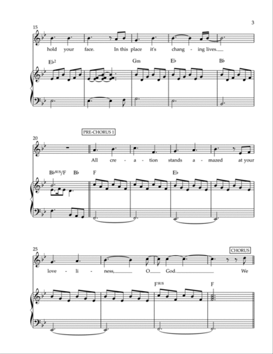 BEAUTIFUL (high voice/PVG) Piano, Vocal, Guitar scores gallery preview page 3