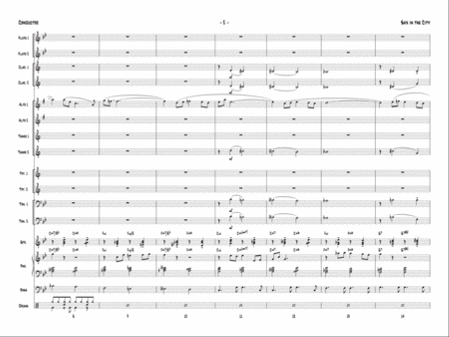 Sax in the City Jazz Ensemble scores gallery preview page 3