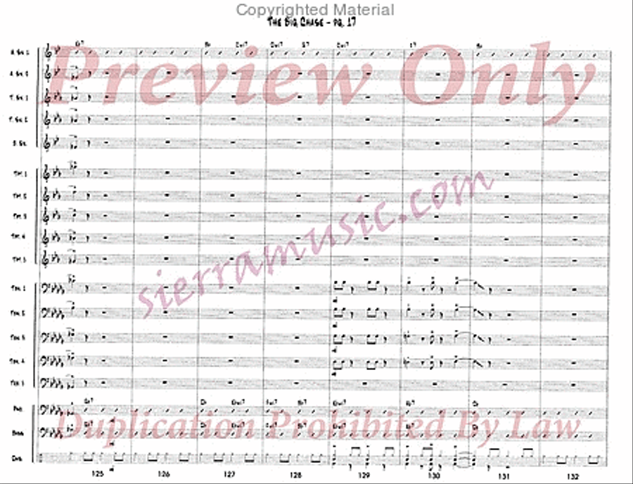 The Big Chase Jazz Ensemble scores gallery preview page 18