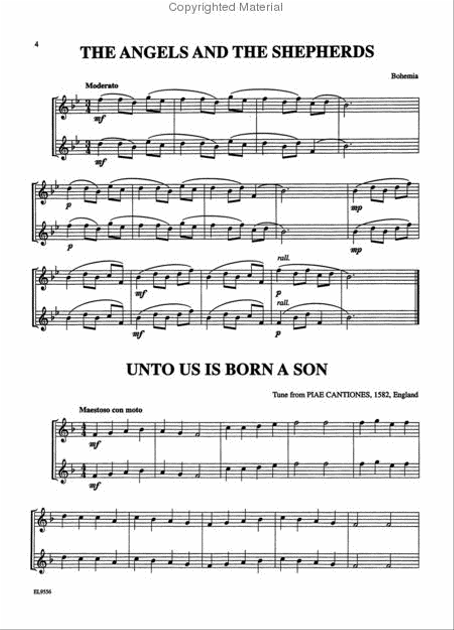 Christmas Duets for All (Holiday Songs from Around the World) Small Ensemble scores gallery preview page 3