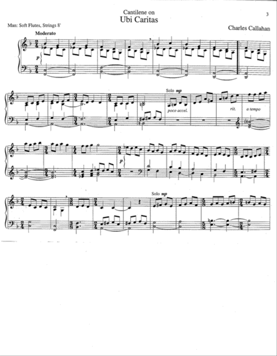 Chant-Based Hymns for Manuals Organ scores gallery preview page 2