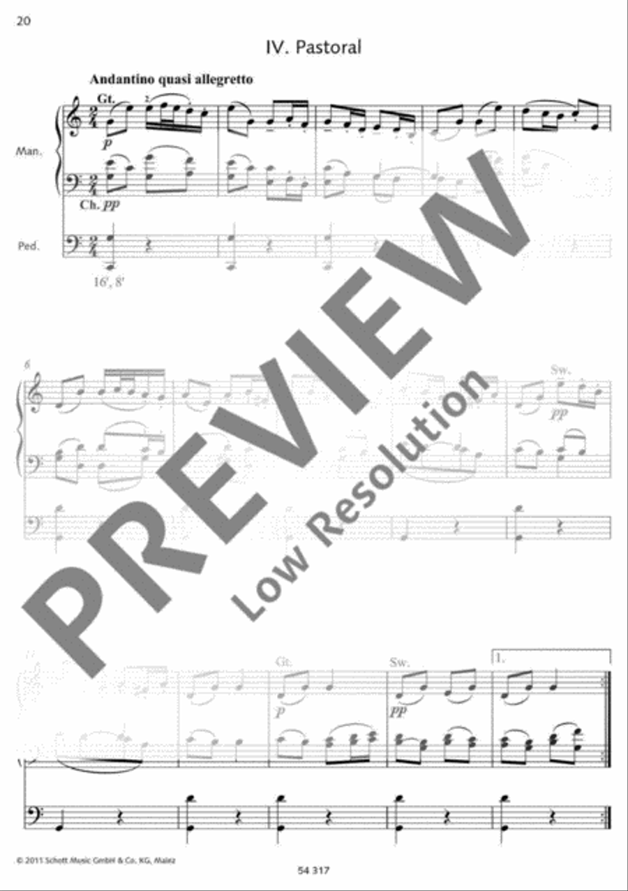 An English Suite Organ scores gallery preview page 21
