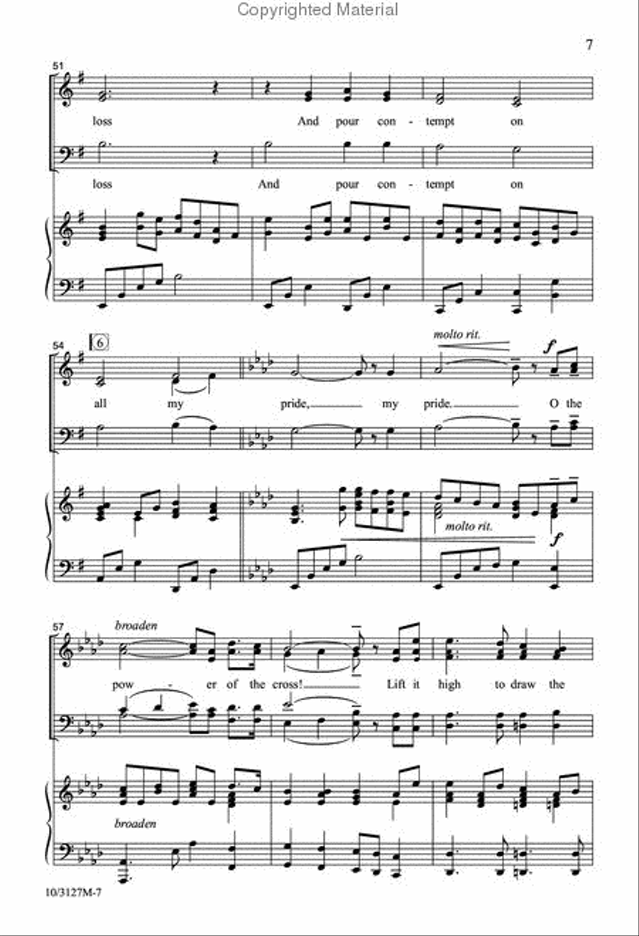 Power of the Cross 4-Part scores gallery preview page 7