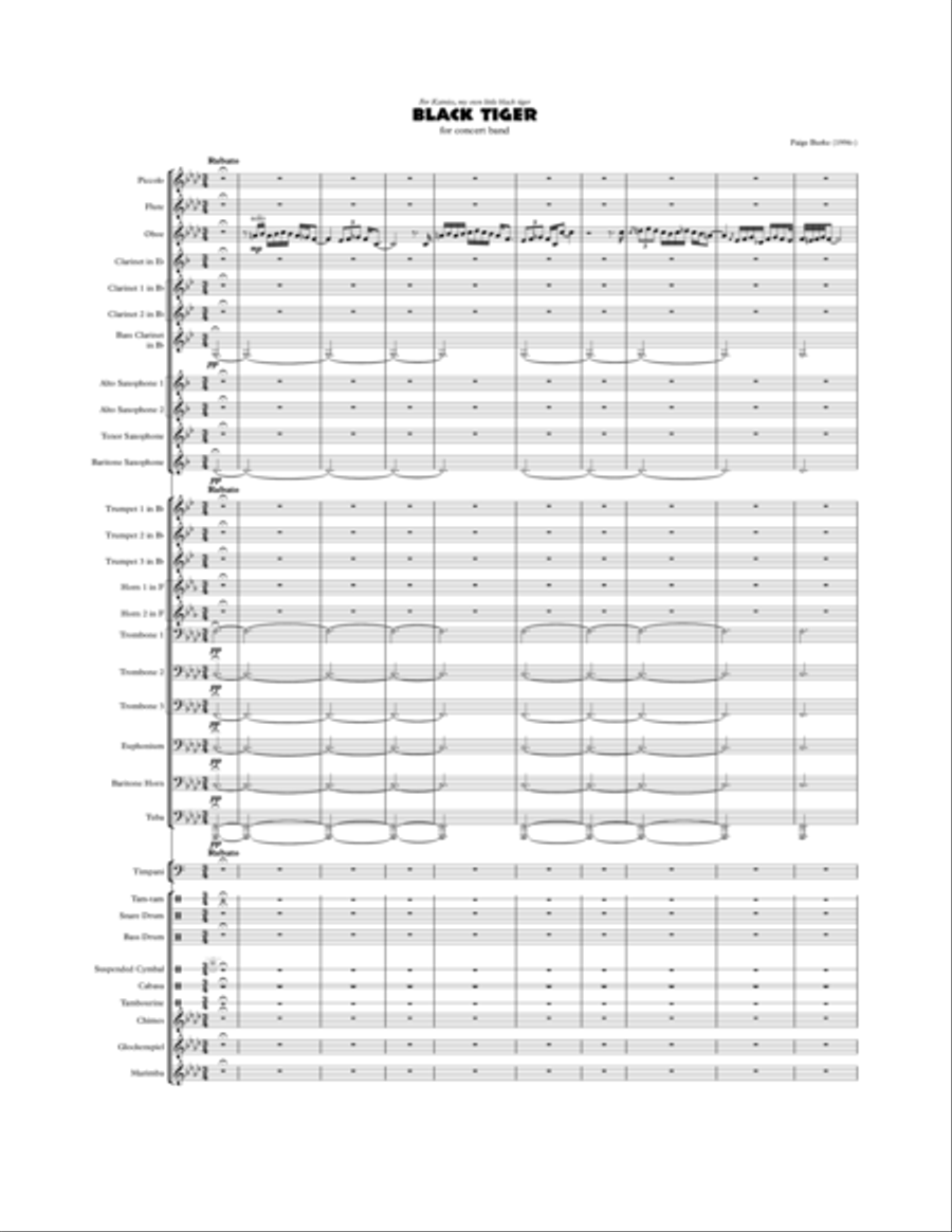 Black Tiger Concert Band scores gallery preview page 2