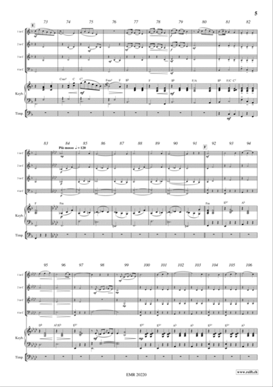 Plaisir d'Amour Woodwind Quartet scores gallery preview page 4