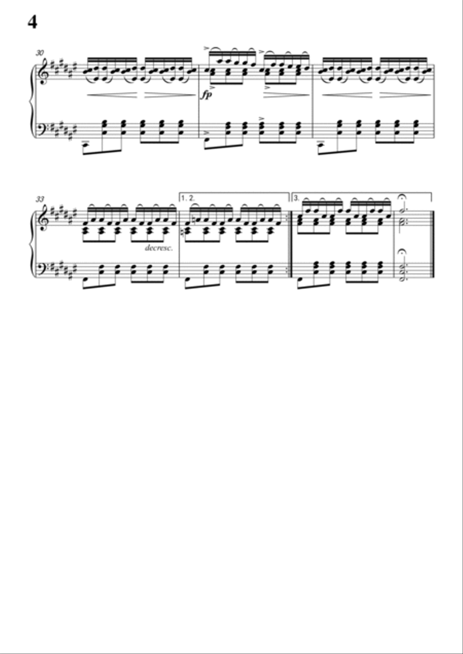 Schubert-Auf dem Wasser zu singen in#F for Vocal and Piano Voice scores gallery preview page 5