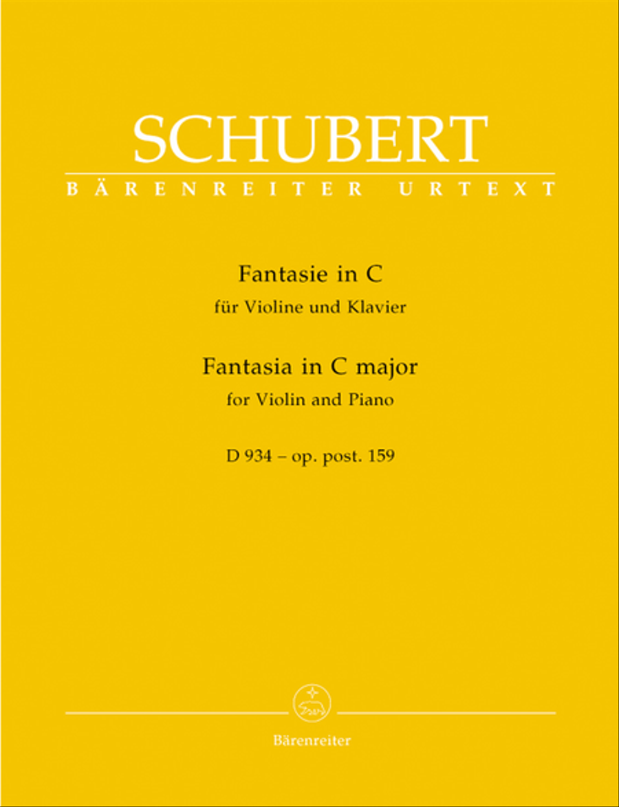 Fantasia for Violin and Piano C major, Op. post.159 D 934 Violin Solo scores gallery preview page 1