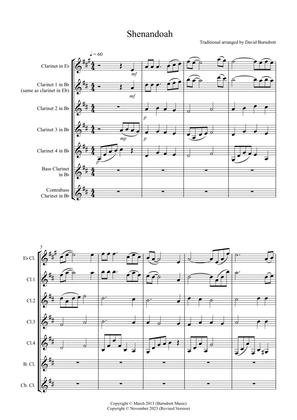 Shenandoah for Clarinet Choir