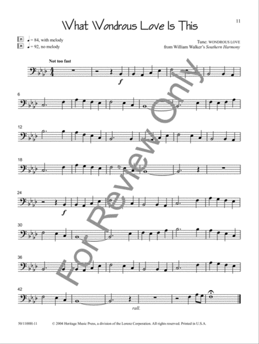 Sacred Solos for the Young Musician: Tbn/Bari BC/Bssn Bassoon scores gallery preview page 4