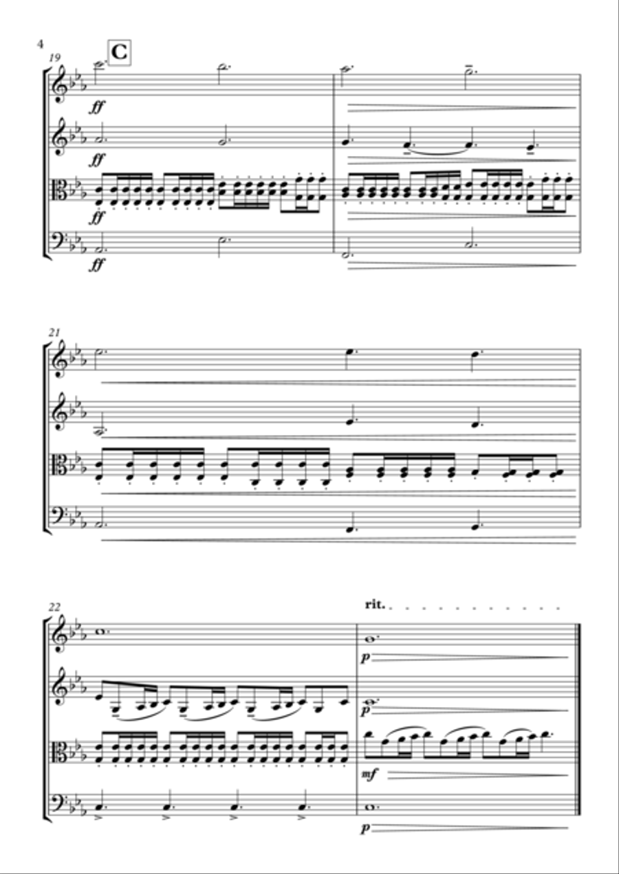 Game Of Thrones String Quartet scores gallery preview page 4