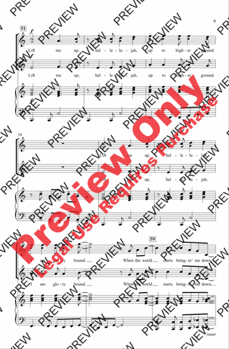Lift Me Up! Lift Me Up! 2-Part scores gallery preview page 9