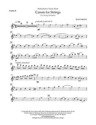 Canon for Strings - Violin II