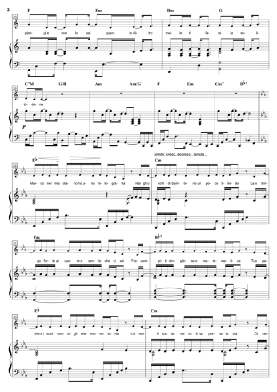 La Solitudine Voice scores gallery preview page 3