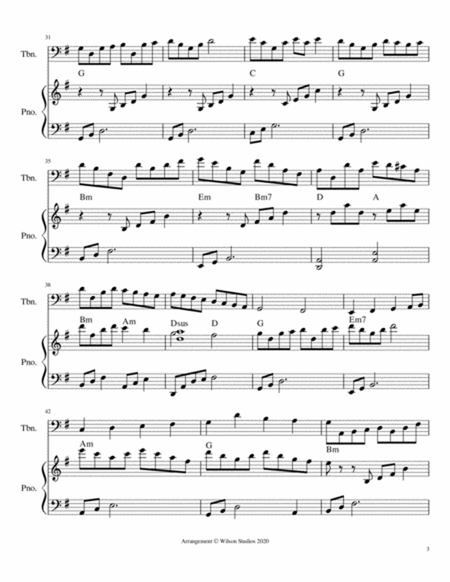 Holy, Holy, Holy--trombone solo image number null