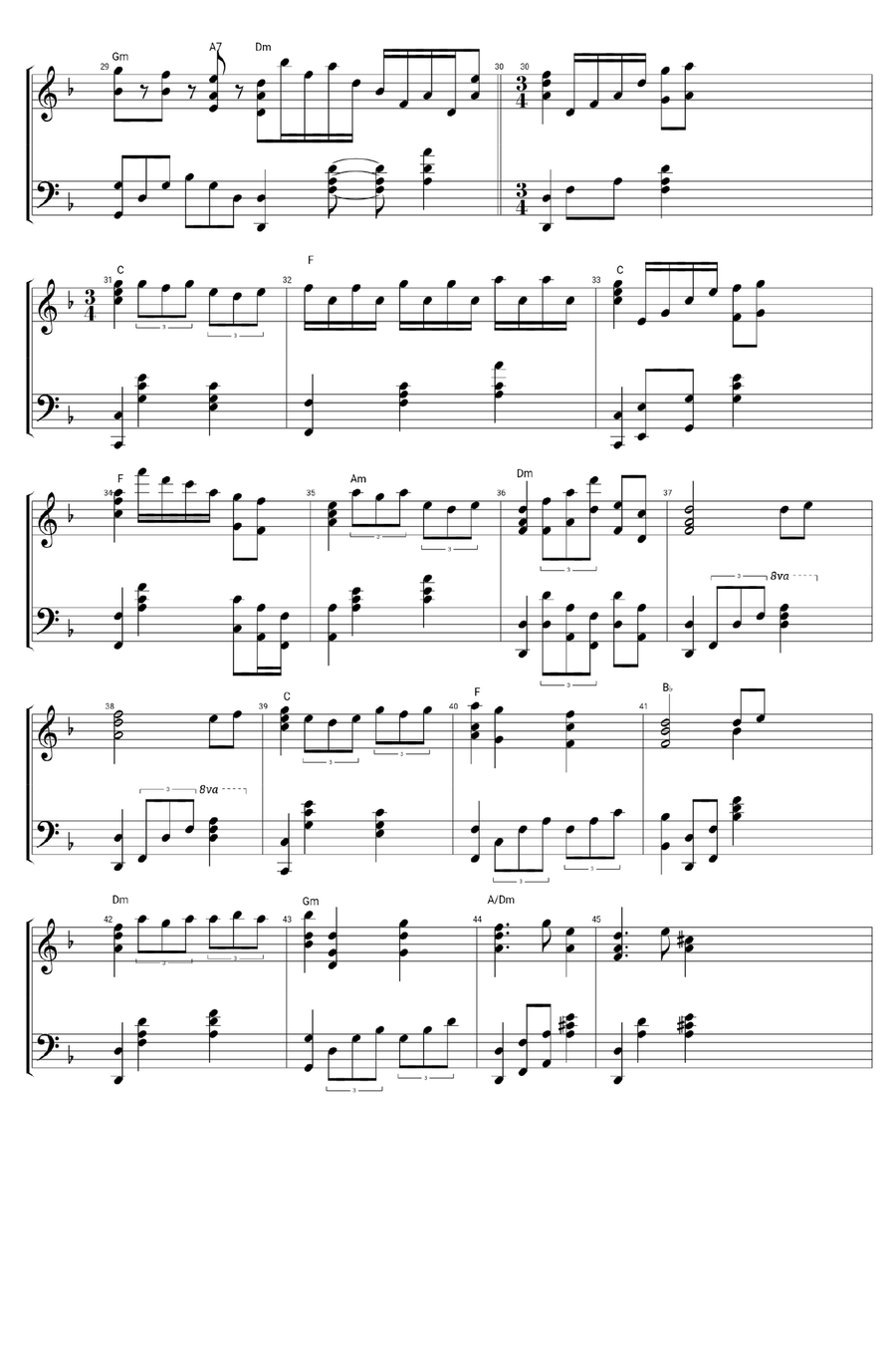 He's A Pirate Piano Solo scores gallery preview page 5