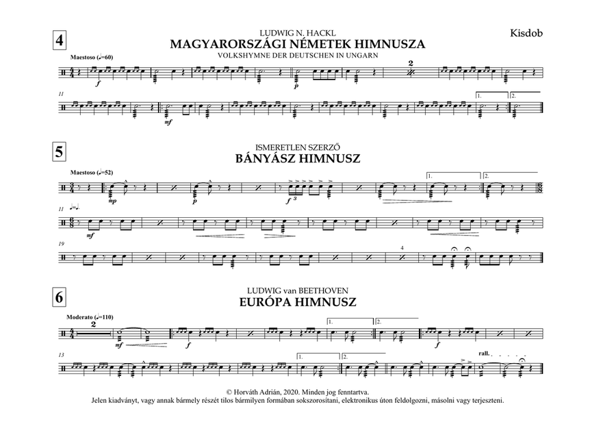 Indulókönyv 2020 - 37 Kisdob Concert Band scores gallery preview page 6