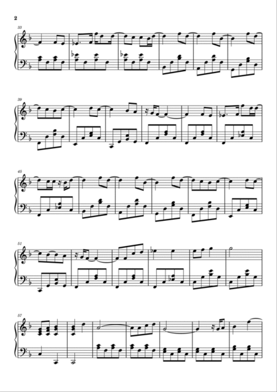 Hey Jude Piano Solo scores gallery preview page 2