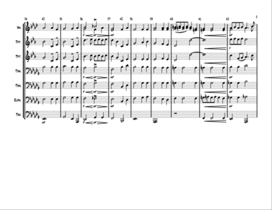 Pure Imagination Brass Ensemble scores gallery preview page 5