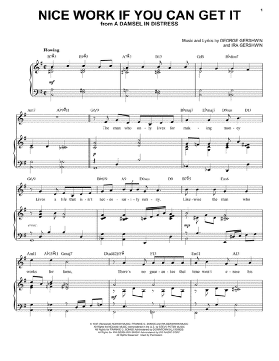 Nice Work If You Can Get It [Jazz version] (arr. Brent Edstrom)