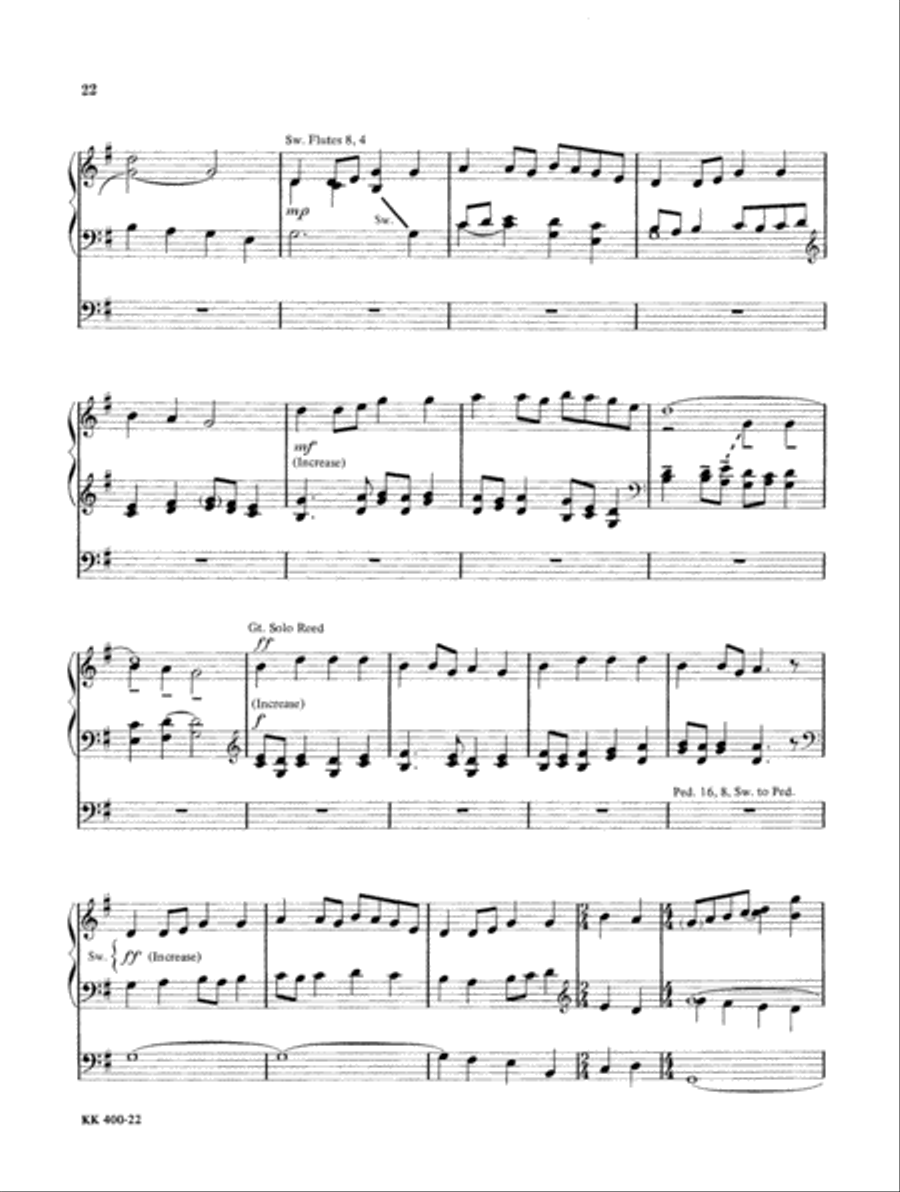Wood Works for Organ, Book 2 Organ Solo scores gallery preview page 16