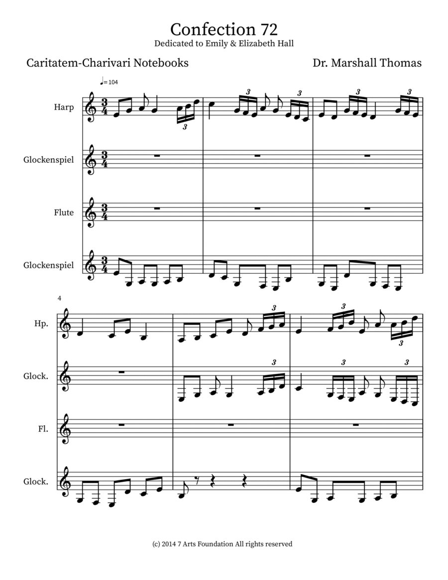 Confection 72 Flute scores gallery preview page 1