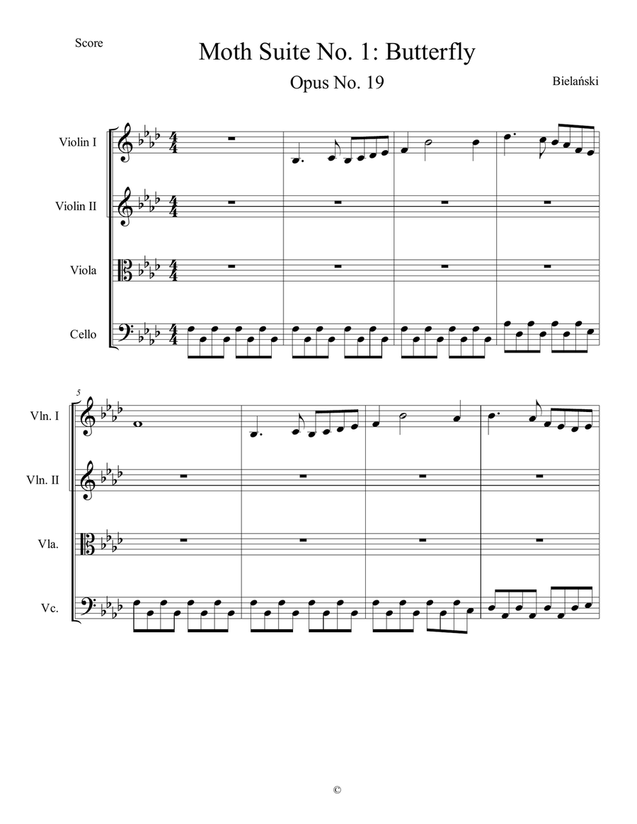 Moth Suite No. 1: Butterfly