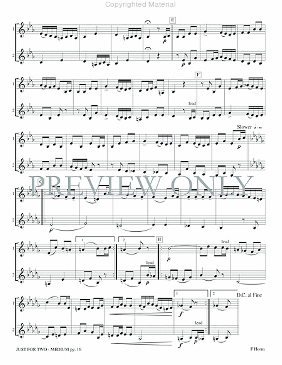 Just for Two Medium Just for Two Medium Small Ensemble scores gallery preview page 18
