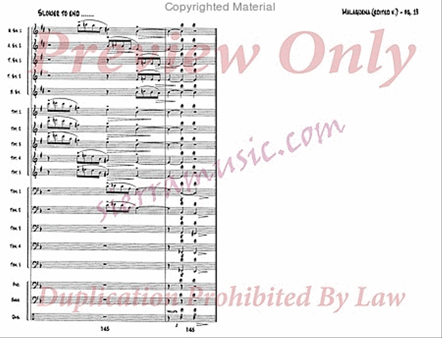 Malaguena Malaguena Jazz Ensemble scores gallery preview page 20