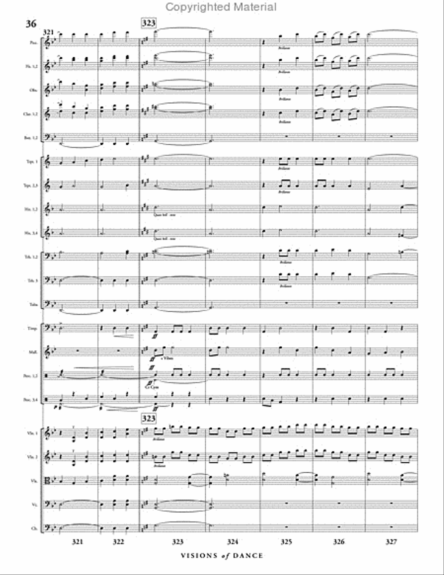 Visions of Dance Full Orchestra scores gallery preview page 37